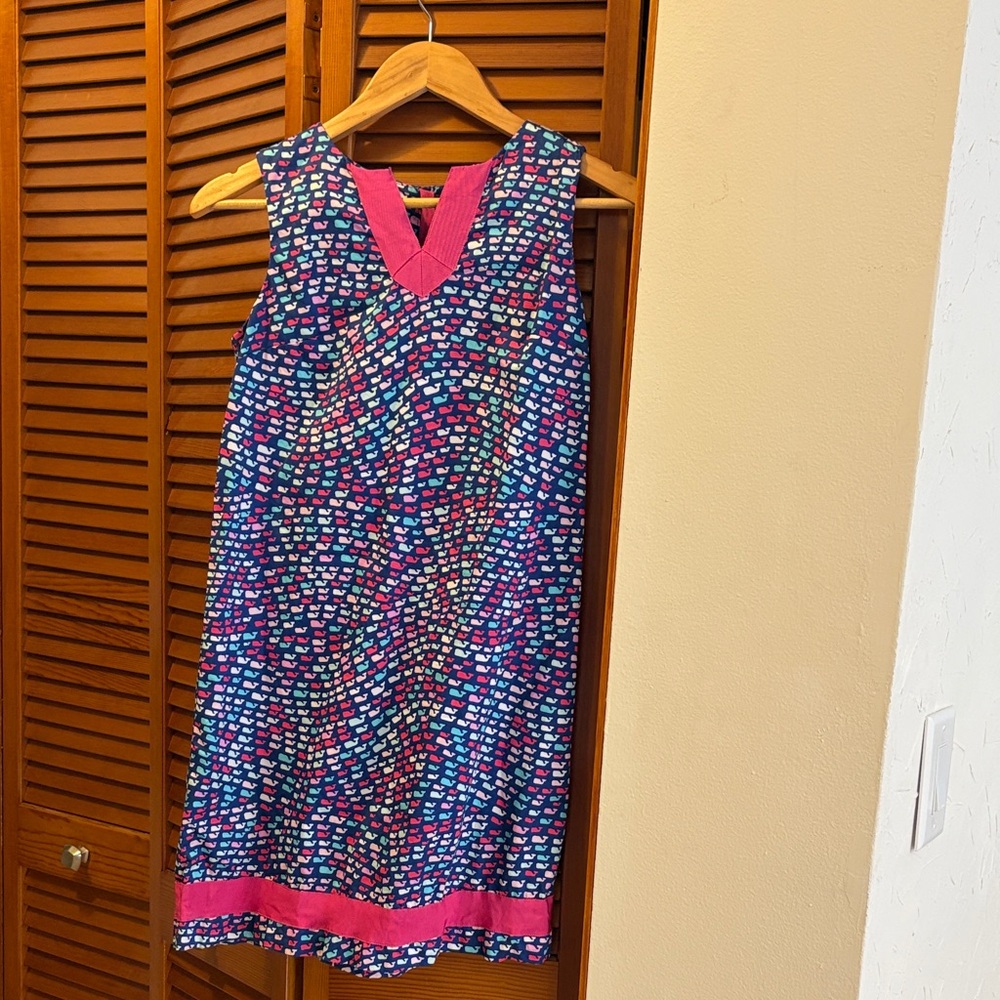 Vineyard Vines Blue Whale Pattern dress